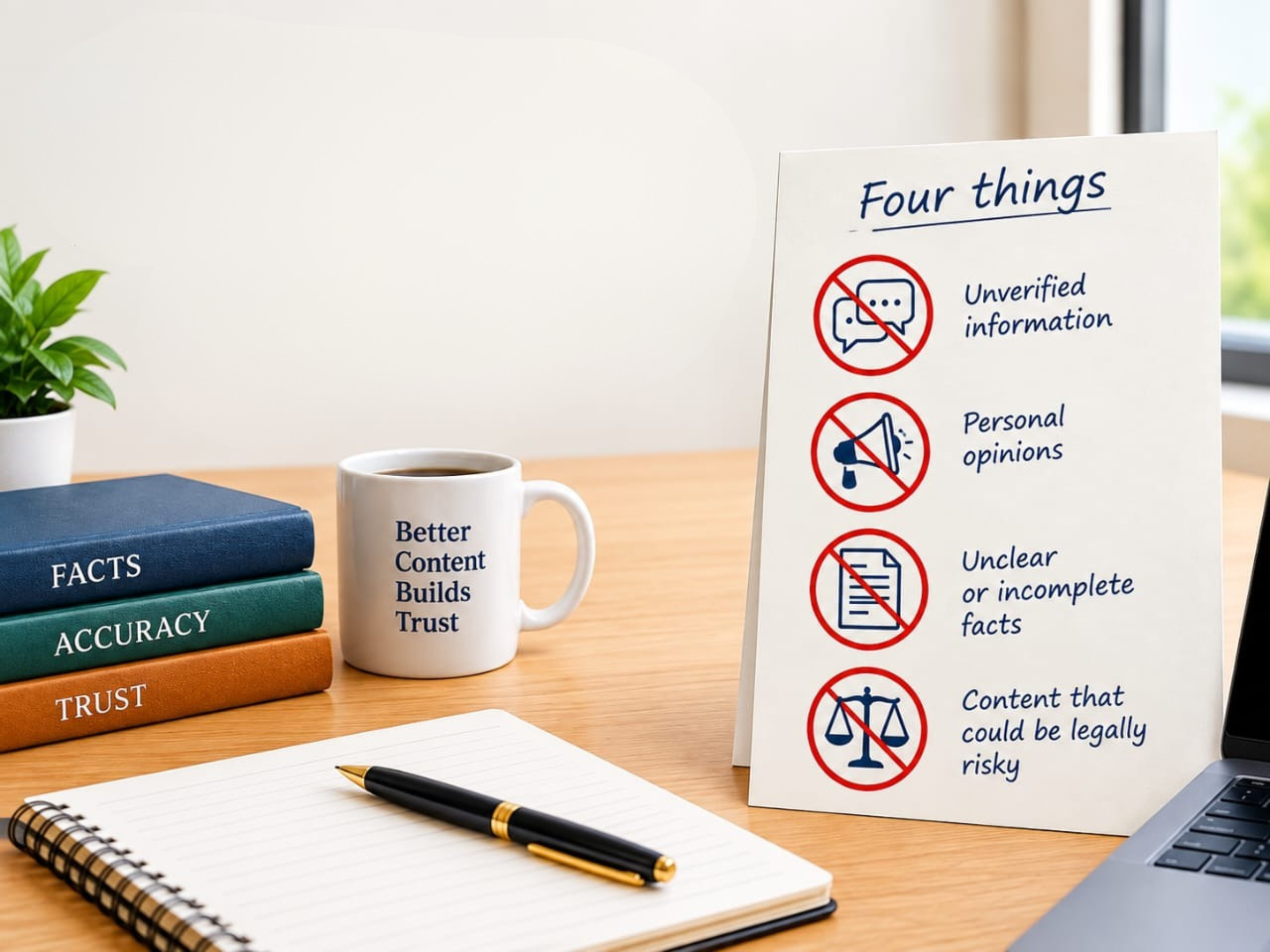 Four things that will not be set in type
