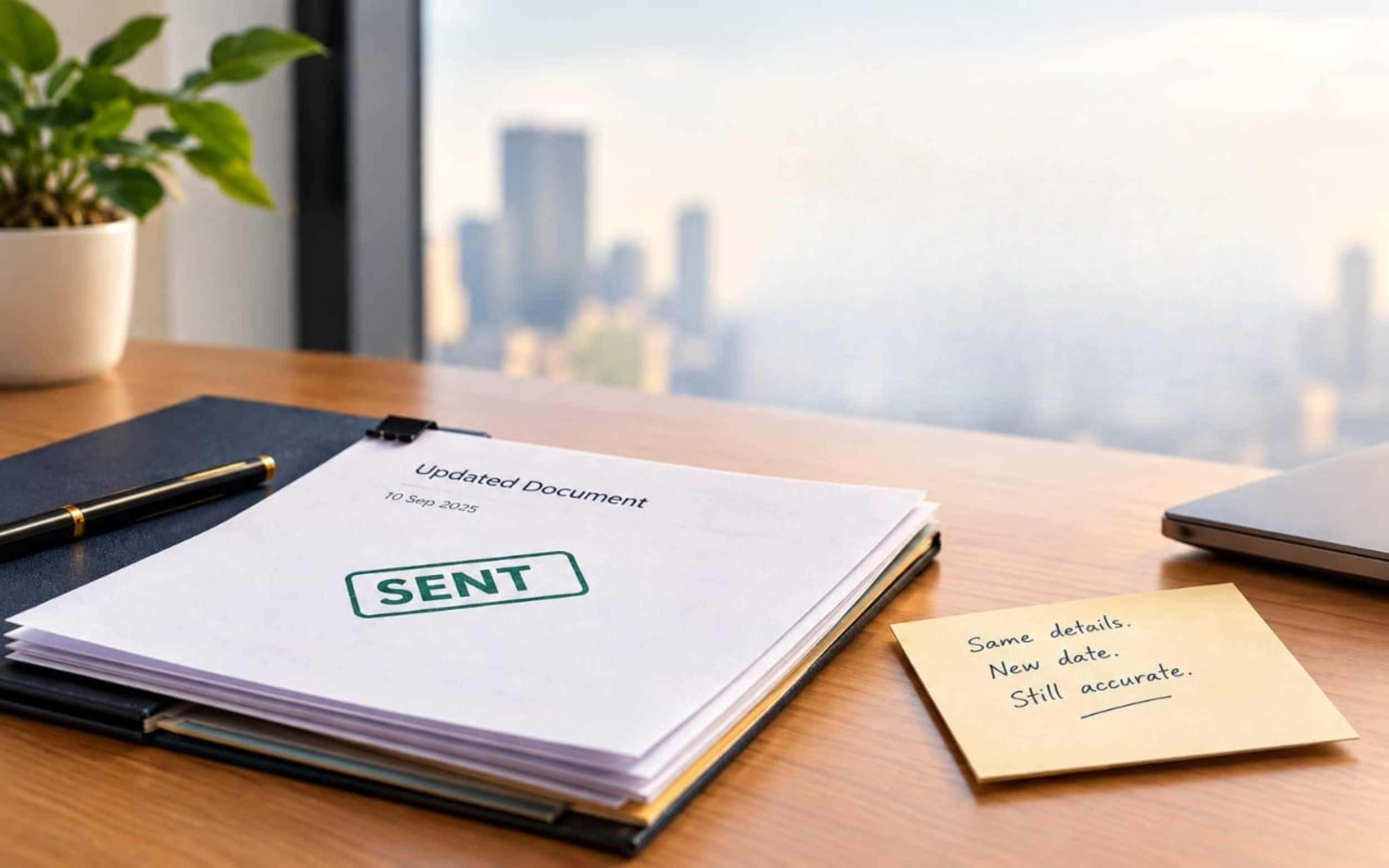 Send — When it can still be stood behind