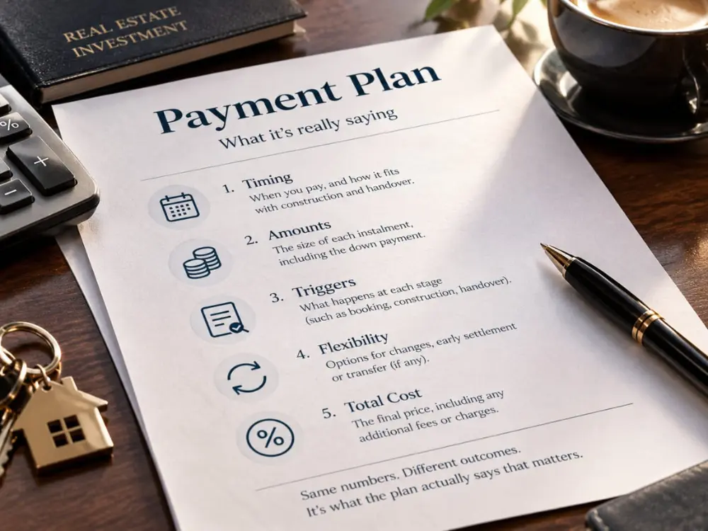 What a payment plan is actually saying