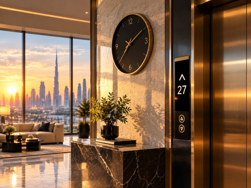 The hour that tells you the floor