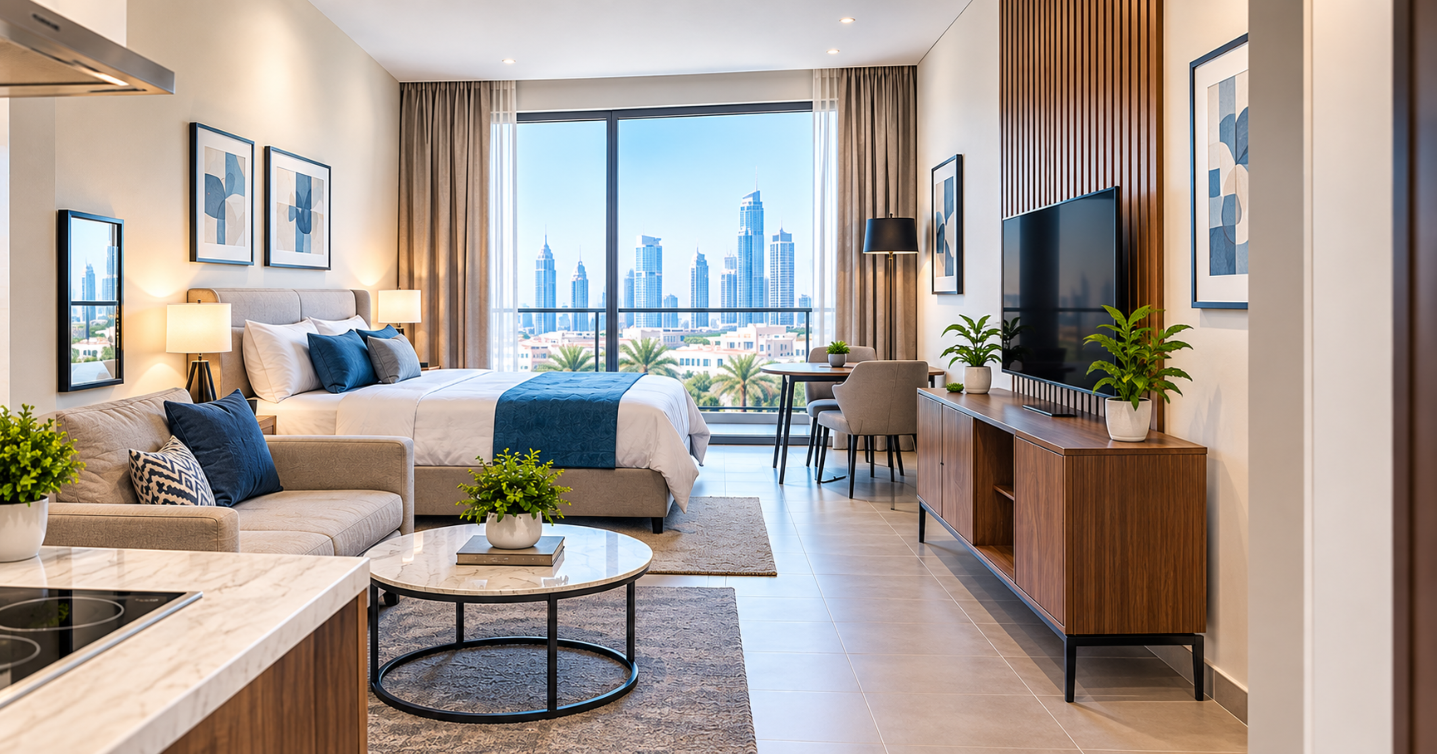 Kohinoor Properties studio interior at Regina Tower, JVC